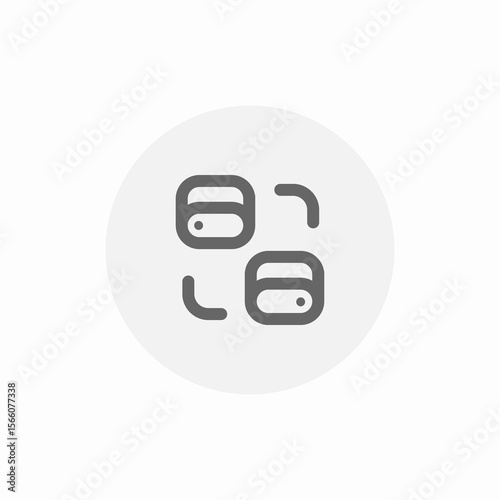 multiple wallets icon sign vector