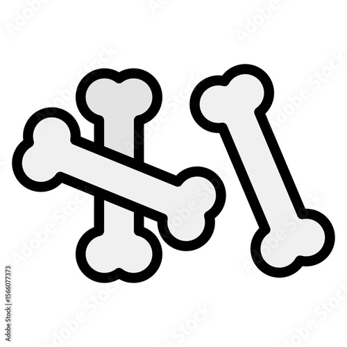 Bones icon vector image. Can be used for CBD Oil.