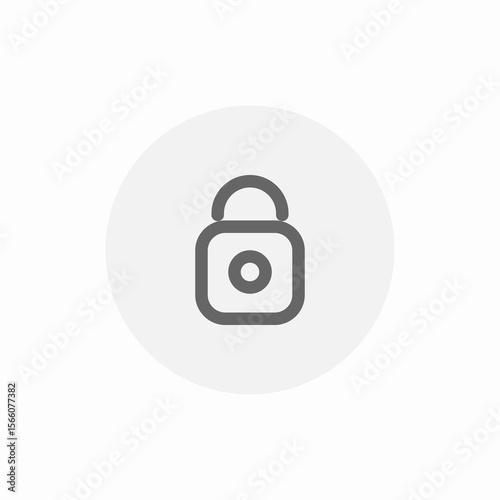 pad lock icon sign vector