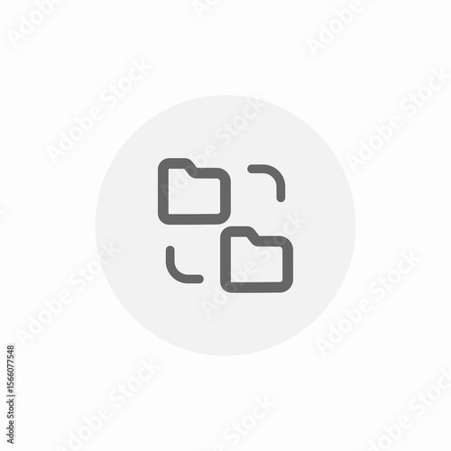 shared folders icon sign vector