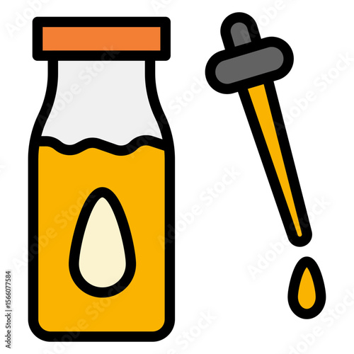 Fluid icon vector image. Can be used for CBD Oil.