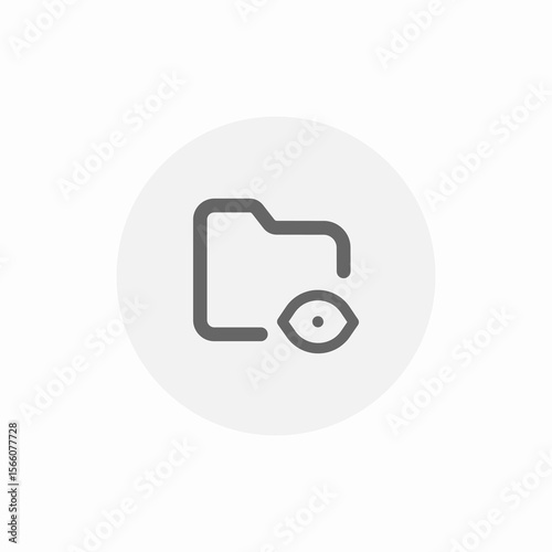view folder icon sign vector