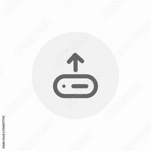 upload server icon sign vector