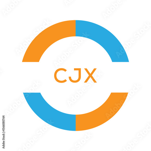 Dynamic Tech Logo Design with CJX Letters and Abstract Motion Elements – Modern Business Identity. CJX Letter Logo.

