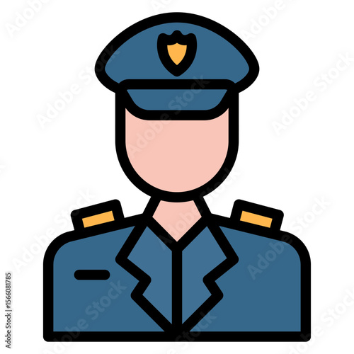 Police icon vector image. Can be used for Emergency Service.