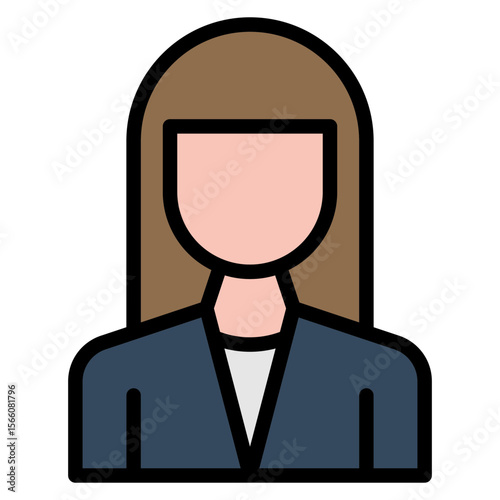 Policewoman icon vector image. Can be used for Emergency Service.