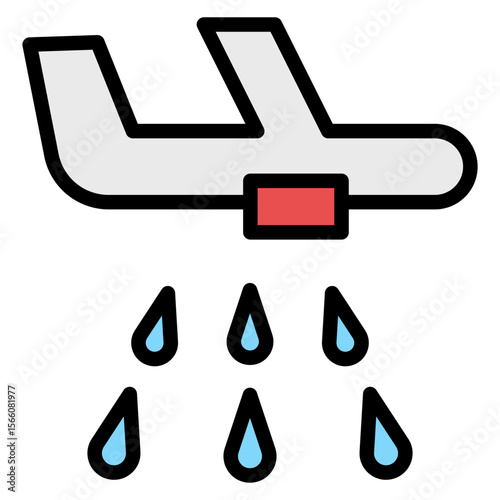 Waterbomber icon vector image. Can be used for Emergency Service.