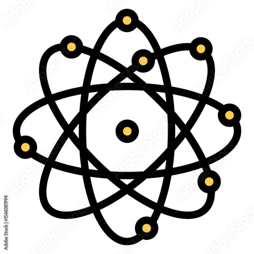 Atomic Energy icon vector image. Can be used for Lighting.