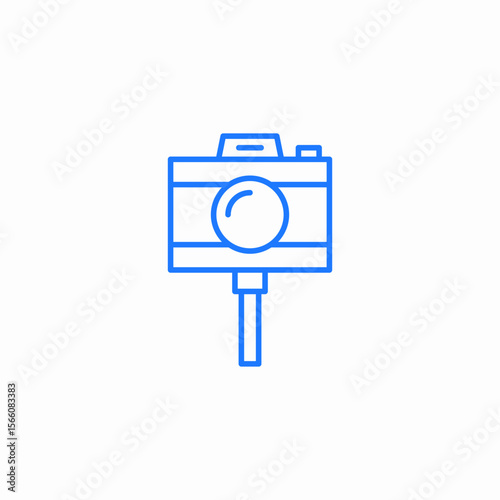 camera stand icon sign vector