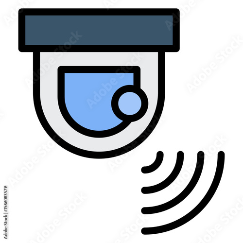 Wi Fi Camera icon vector image. Can be used for Privacy.