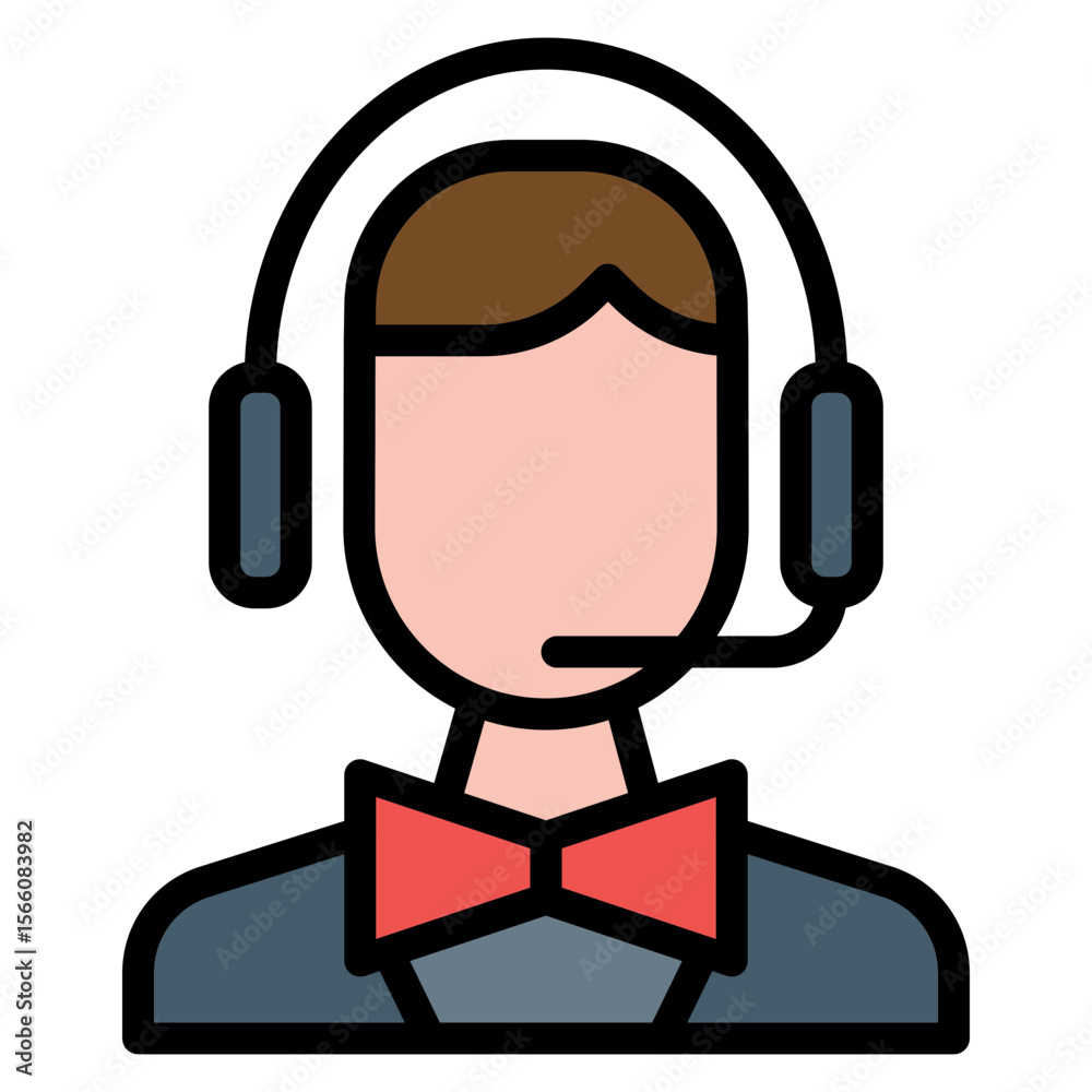 Fototapeta premium Post Office Customer Service icon vector image. Can be used for Postal Service.