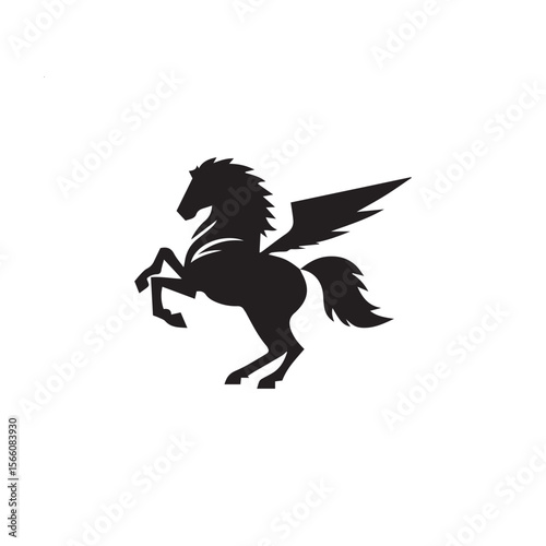 vector illustration of a horse with wings