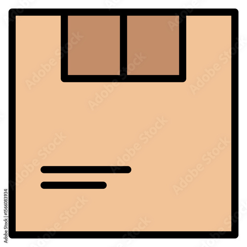 Parcel icon vector image. Can be used for Postal Service.
