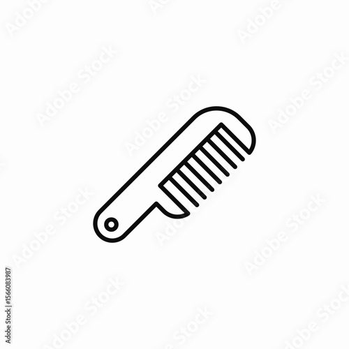 hair comb icon sign vector