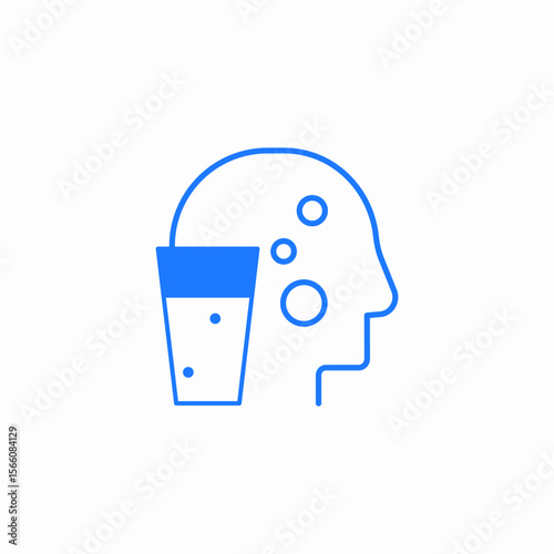 head drink icon sign vector