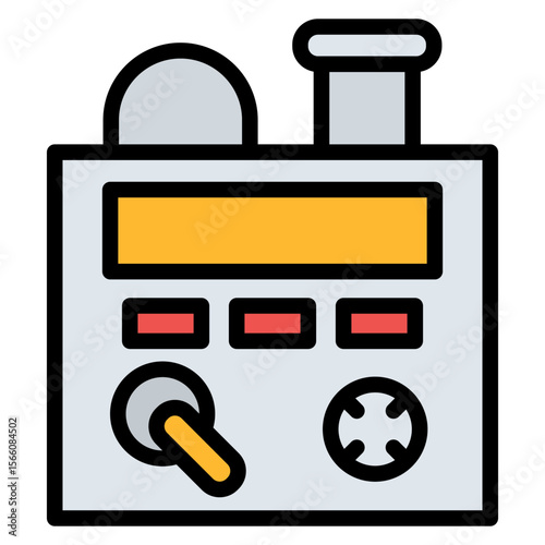 Gas Fume Chamber icon vector image. Can be used for Science.