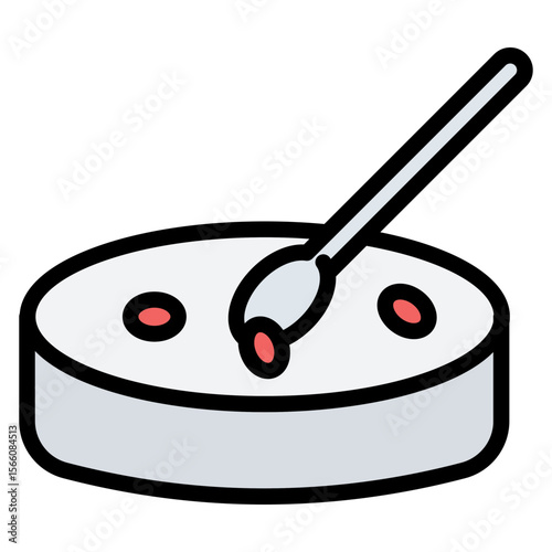 Petri Dish icon vector image. Can be used for Science.
