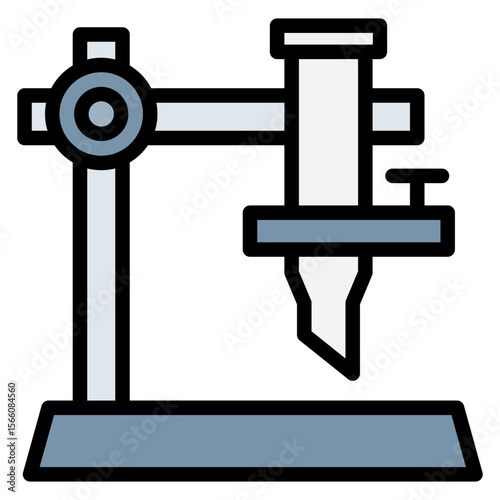 Burette icon vector image. Can be used for Science.