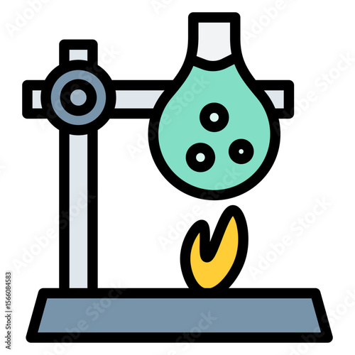 Retort icon vector image. Can be used for Science.