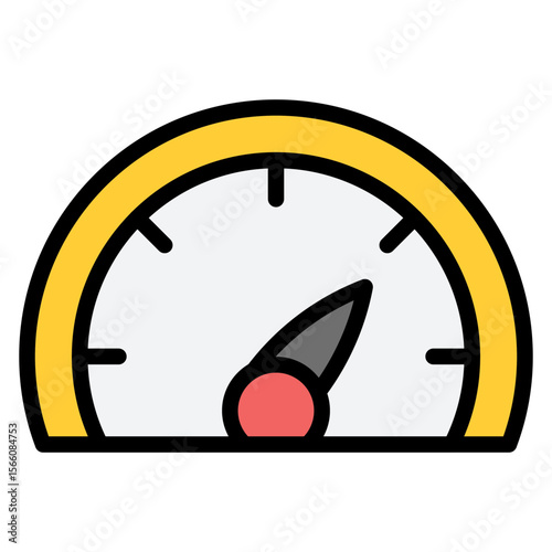 Barometer icon vector image. Can be used for Science.