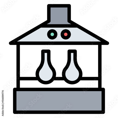 Fume Hood icon vector image. Can be used for Science.
