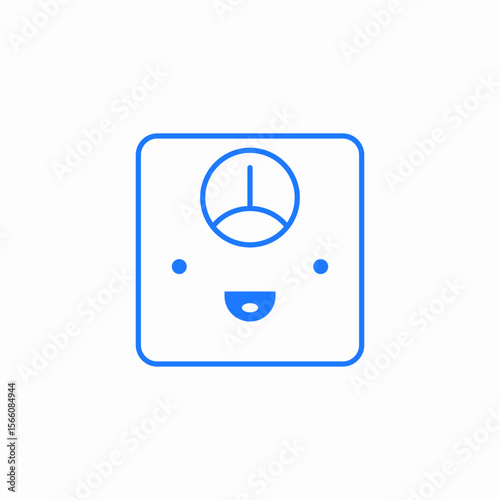 positive scale icon sign vector