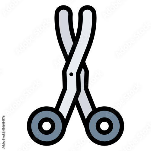 Crucible icon vector image. Can be used for Science.