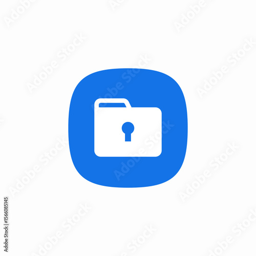 secure folder icon sign vector
