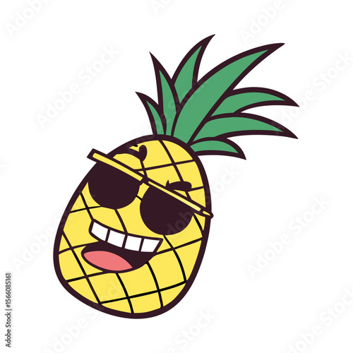Pineapple vactor image , summer fruits , summer fruit pineapple vactor image