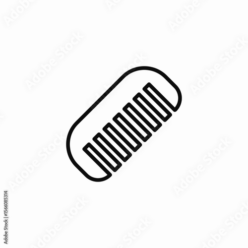 styling comb icon sign vector