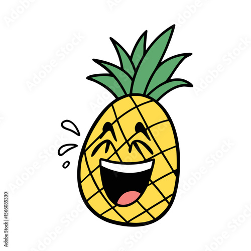 Pineapple vactor image , summer fruits , summer fruit pineapple vactor image