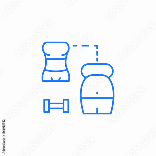weight change icon sign vector
