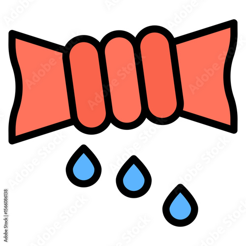 Squeeze icon vector image. Can be used for Laundry.