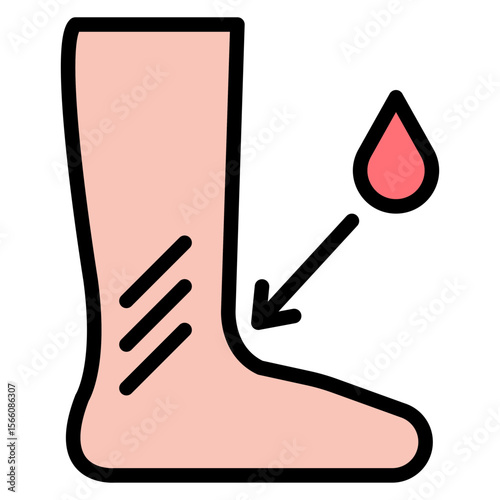 Bruises icon vector image. Can be used for Dermatology.