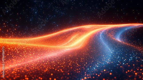 Abstract light streams background illustration
