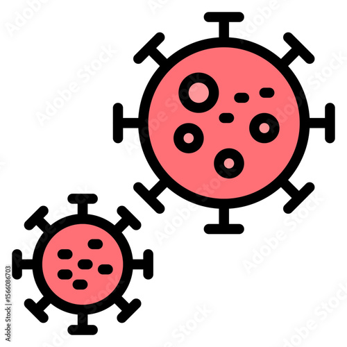Virus icon vector image. Can be used for Dermatology.