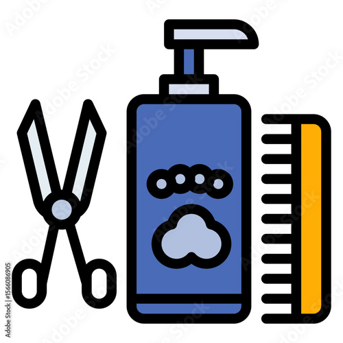 Grooming Assistance icon vector image. Can be used for Home Services.