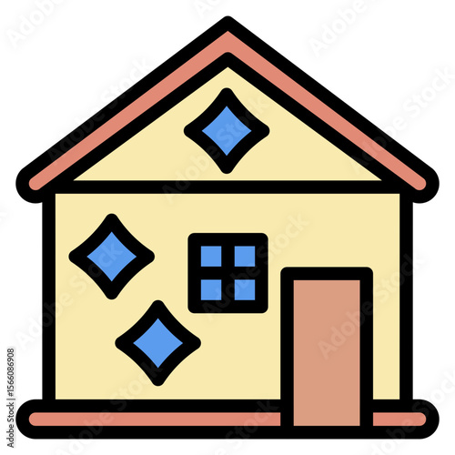 House Cleaning icon vector image. Can be used for Home Services.