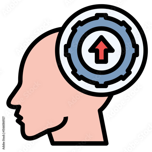 Mental Ability icon vector image. Can be used for Home Services.