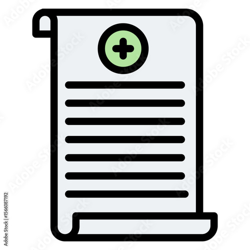 Sick Leave Policy icon vector image. Can be used for Home Services.