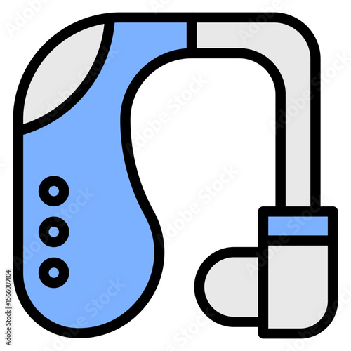 Hearing Aid icon vector image. Can be used for Nursing Home.