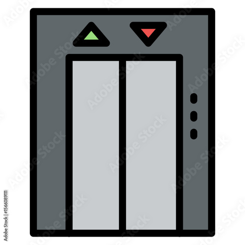 Lift icon vector image. Can be used for Nursing Home.