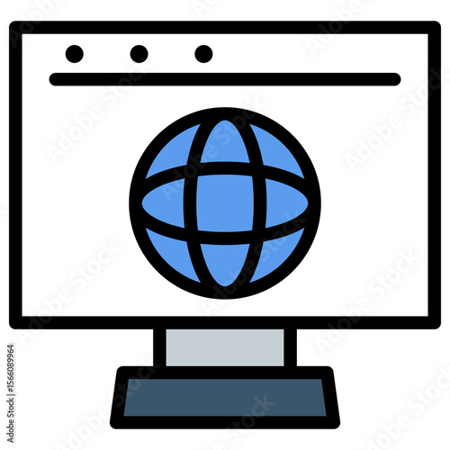 Browse icon vector image. Can be used for Online Store.