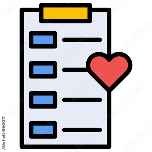 Wishlist icon vector image. Can be used for Online Store.