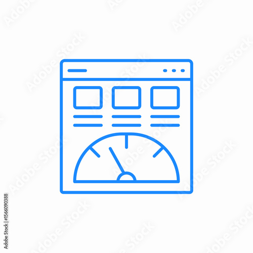 dashboard widget icon sign vector