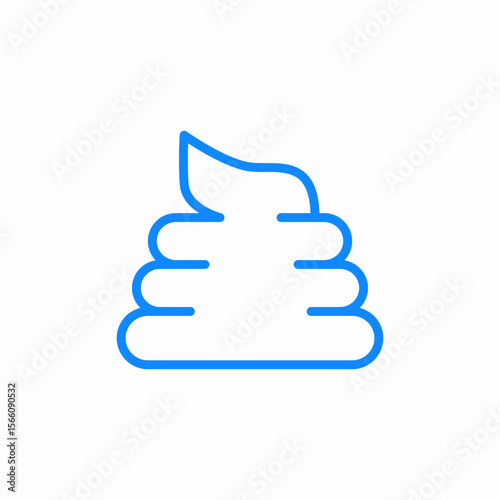 dog poop icon sign vector