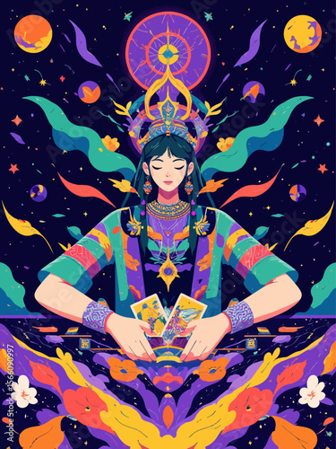 poker player with influences of sacred geometry and psychedelic plant medicine