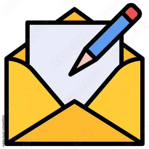 Draft Messages icon vector image. Can be used for Digital Retail.