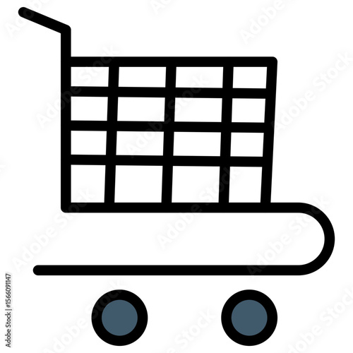 My Cart icon vector image. Can be used for Digital Retail.