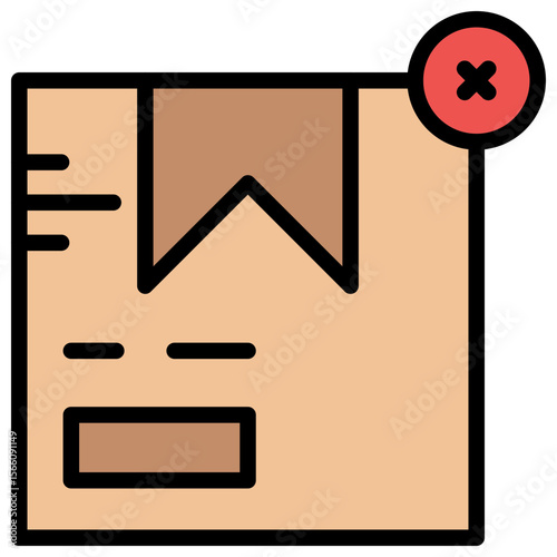 Order Canceled icon vector image. Can be used for Digital Retail.